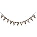 PIXNOR Baby Shower Hessian Bunting Banners Party Decoration 11 Flags