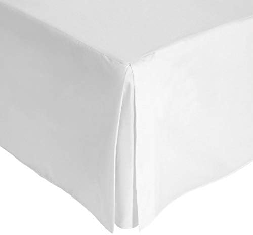 Divine Textiles 400 Thread Count Egyptian Cotton Base Valance Sheet, Double - White