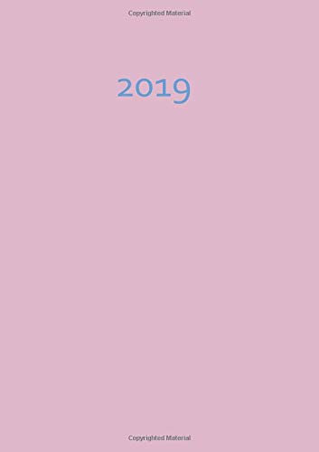 MY BIG FAT CALENDAR 2019 - antique pink (Great Britain) - 1 day per page, DIN A4