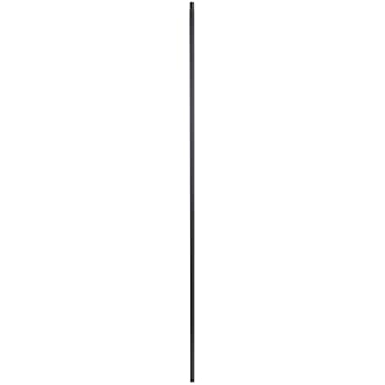 T01 - Iron Balusters - Standard Plain - Hollow - 44 in X 1/2 in Square - Box of 15 (Satin Black)