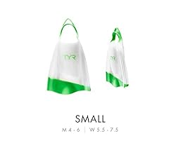TYR Hydroblade Swim Training Fins, Clear, XX-Large