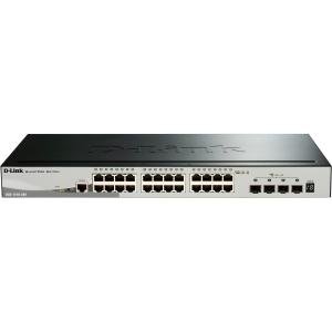 D-Link Systems 28-Port Gigabit SmartPro Stackable PoE/PoE+ Switch Including 4 10GbE SFP+ Ports (DGS-1510-28XMP)