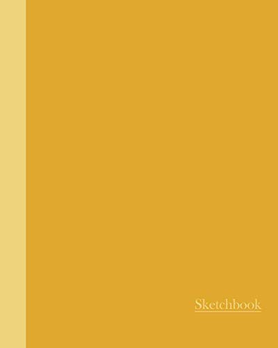 Sketchbook: Two Tone Yellow 8x10 - BLANK JOURNAL WITH NO LINES - Journal notebook with unlined pages by Premise Content