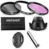 Neewer 62MM Lens Filter Accessory Kit for Cameras with 62MM Lens, Includes: UV CPL FLD Filter+Carry Pouch+Lens Hood+Lens Cap+Cap Keeper Leash