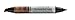 CalFlor PE49405CF ScratchCure 3 Shade Double Tipped Repair Pen for Use on Wood, Laminate, Flooring & Furniture, Mahogany