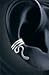 Earcuff 9SQRSS Sterling Silver for RIGHT Ear