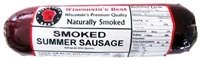 Badgers Tailgating Snack Pack Gift Basket - features Smoked Summer Sausages, 100% Wisconsin Cheeses and Crackers & Badger Can Coolie. Just the right snack for watching Sports!