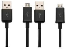 (2 Pack) 3ft Certified Samsung Galaxy 6 &amp; 7 Charging Cable - LIghtning Cord Connector by Zeus - Authentic [MFi Certified] cord - Fast Charging Speeds and Sync (2 x 1 Meter / 3.3ft )