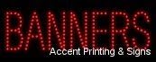 Banners LED Sign (High Impact, Energy Efficient, Economically Priced)