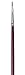 da Vinci Oil & Acrylic Series 1810 Oil Paint Brush, Bright Kolinsky Red Sable, Size 0 (1810-0)