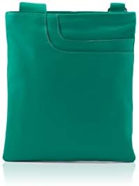 Women's Alexis Soft Grained Leather Cross Body Pocket Bag w/Tassel Detail