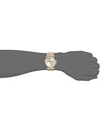 Bulova - Reloj de cuarzo clásico para hombre con correa de acero inoxidable, dos tonos, 22 (modelo: 98C127