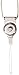 Reiko STRAP-LCWH Fashionable Universal Neck Strap Lanyard for Mobile Phones- 1 Pack - Retail Packaging - White