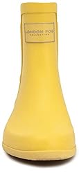 LONDON FOG Womens Piccadilly Rain Boot Yellow 8 M US