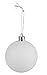 36-Pack Christmas Tree Ornaments - Pink and White Shatterproof Medium Christmas Balls Decoration, Assorted 4-Finish Shiny, Matte, Glitter, Ribbed, Hanging Plastic Bauble Holiday Decor, 2.3 Inches