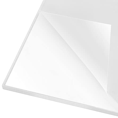 ZEONHEI 4 Pack 12 x 12 x 1/4 Inch Square Transparent Acrylic Sheet