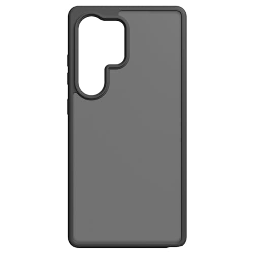 Black Rock Handyhülle für Samsung Galaxy S25 Ultra (2 Komponenten Hülle, Wireless Charging kompatibel, Kratzschutz, erhöhter Kameraschutz, mattierte, durchsichtige Rückseite, griffig, weich) schwarz
