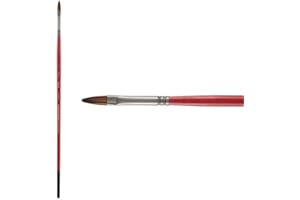 Creative Mark Staccato Artist Paintbrushes Synthetic Long Handled Brushes for Acrylics Handmade and Full Bodied with Springy Response - [Filbert - Size 2]