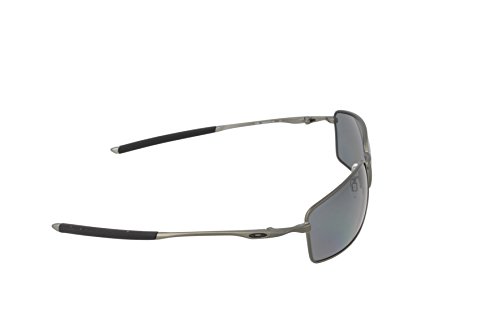 Oakley Square Wire Polarized Rectangular Sunglasses,Carbon,60 mm