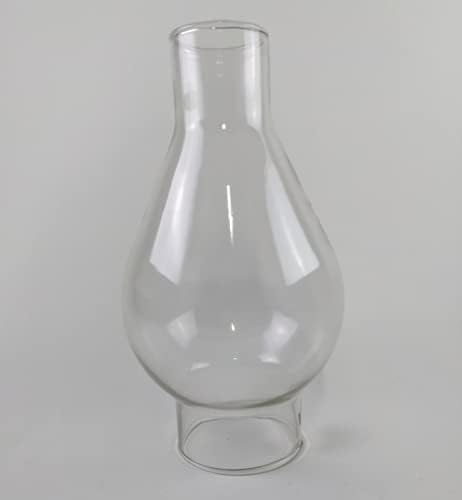 Oil Lamps & Accessories - Clear Glass Lamp Chimney, Replacement Hurricane Globe Measures 2 7/8 Inch Diameter Base x 9 Inches High for Oil or Kerosene Lanterns
