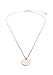 Happiness Boutique Women Circle Necklace Rose Gold Minimalist Rose Gold Necklace with Circle Charm Geometric Design