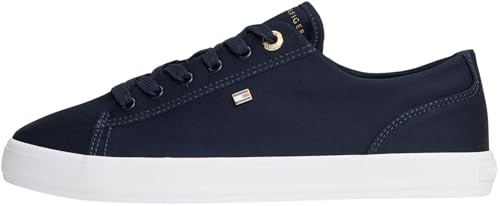 Sneaker da Donna TH Foxing Canvas FW0FW09170 Low Top, Blu (Space Blue), 38