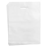 Juvale 100 Pack Clear Gift Bags with Handles, 12 x