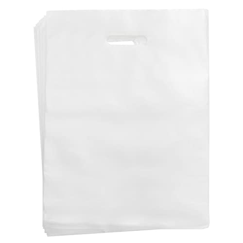 Juvale 100 Pack Clear Gift Bags with Handles, 12 x