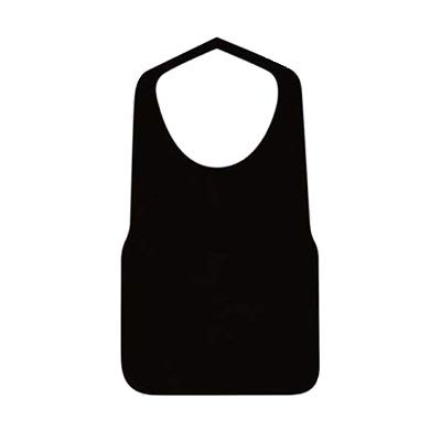 フジナップ 使い捨てエプロン 黒（不織布タイプ）100枚入 の商品画像