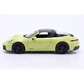 911 Targa 4 GTS (992.2) Yellow with Black Top Special Edition Series 1/18 Diecast Model Car 31470YL