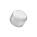 Houseables White Jar Lotion Container, 2 Oz, 59 ML Gram Capacity, 12 pcs, Plastic, BPA Free, w/Removable Inner Liners & Dome Lids for Cosmetic Samples, Cream