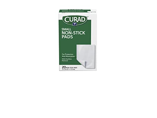 Curad Non-Stick Pads, 2 X 3 Inch(5.1 x 7.6 cm), 20