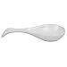 Home Basics (White) Ceramic Spoon Rest, 10.50
