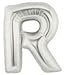 Letter R Silver 40 in. Mylar Balloon Birthday Party Supplies Decorations