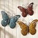 Collections Etc Nature-Inspired Metal Butterfly Decorative Wall Art Trio, Indoor/Outdoor Butterfly Décor