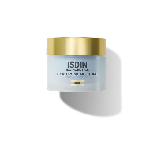 Isdinceutics Hyaluronic Moisture Normal, Crema Hidratante para Piel Normal a Seca con Ácido Hialurónico, 50 g