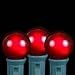 Novelty Lights Incandescent G30 Globe Replacement Bulbs - Outdoor Individual Bulbs for Events, Holiday Parties, Patios, and More - C7/E12 Candelabra Base, 5 Watt Lights (Red, 25 Pack)