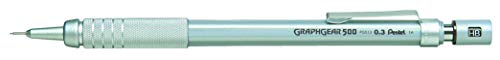 Pentel Graphgear 500 Pack of 12 Mechanical Pencils with Fixed Barrel 4 mm Grey 0.3 mm