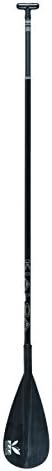 KIALOA Insanity Adjustable Round Carbon Stand Up Paddle Board Paddle (SUP), Black (Large Blade 91 sq inches)