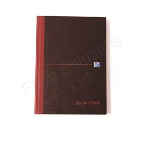 Black n Red Book Casebound 90gsm Ruled Indexed A-Z 192 Pages A5 Ref H67197 [Pack of 5]