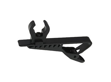 Stony Edge Tie Clip with Foam Windscreen for Lavalier, Lapel & iPhone Microphones, Pair
