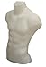Male Torso Dress Form Mannequin Display Bust White (#5027)