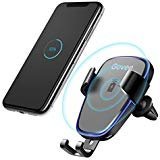 Wireless Car Charger, Govee Fast Charging Car Mount Kit Qi Gravity Vent Phone Holder for iPhone X, iPhone 8/8 plus, Samsung Galaxy S9/S9 plus/S8/S8 plus/S7, Note 8 by MINGERR