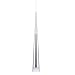 Modern Kitchen Island Pendant Lighting, Adjustable LED Cone Pendant Light with Silver Plating Chrome Finish Acrylic Shade for Dining Rooms 7W, Warm White 3000K Upgraded Version 1 Pack