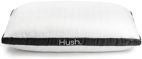Hush Hybrid Cooling Pillow | Adjustable Loft Memory Foam + Vegan Down | Iced Bamboo Cooling Cover for Hot Sleepers | Custom Comfort for All Sleep Positions | Proudly Canadian