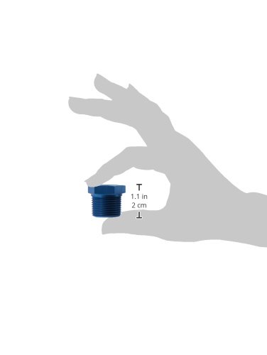 Aeroquip FCM2142 Blue Anodized Aluminum 3/4" to 1/2" Reducer Pipe Bushing