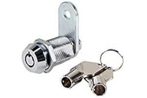 VENDING-WORLD MEI-Cam Lock-KA Vending Machine Lock 1 1/8" with Tubular Keyway and Chrome Finish, Keyed Alike, 1452