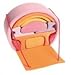 Grimm's 'Bauhaus' Mobile Doll's Home in Pink/Orange - Wooden Carry Along Dollhouse Set with Furniture