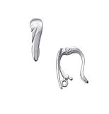 Enhancer Sterling Silver Hinged with Ring 12mm (Qty=1)