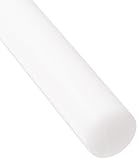 Acetal Copolymer Round Rod, Opaque White, Meets ASTM D6100, 1